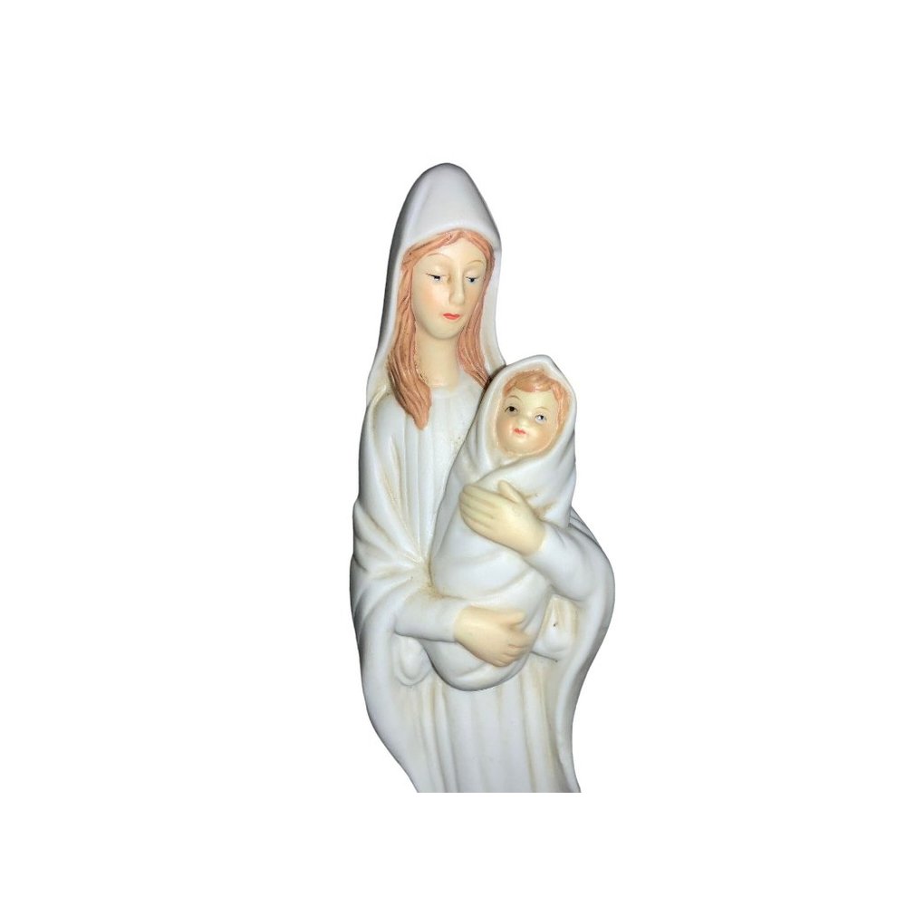Virgin Mother Mary And Baby Jesus Figurine. - Picture 2 of 6